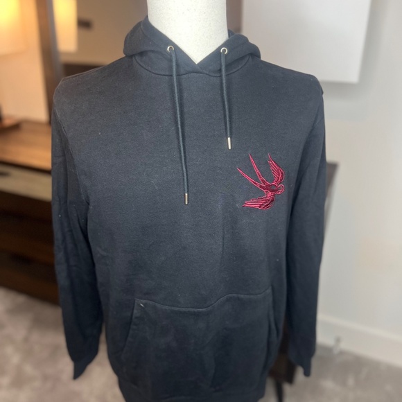 Paul Smith by Mark Mahoney Black Panther and Swallow Embroidery Hoodie - Picture 2 of 4